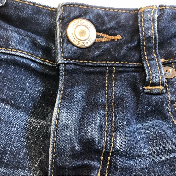 American Eagle Denim Shorts Super Stretch AEO Denim, MIDI Size 0 - Picture 5 of 11